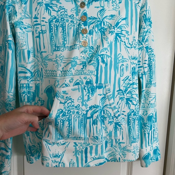 Lilly Pulitzer Blue Pattern Pullover - Picture 3 of 5